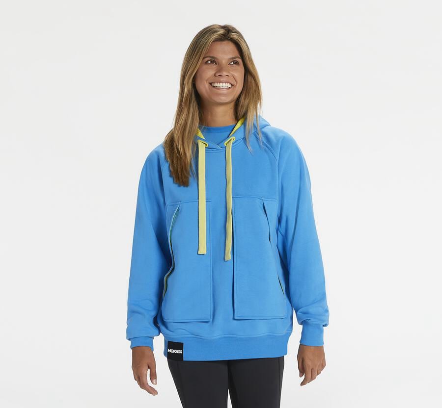 Sudadera Con Capucha Hoka One One Mujer - Bondi - Azules - QVI861349